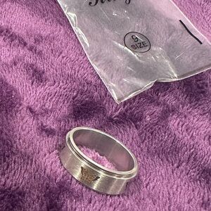 Stainless Steel Butterfly Spinner Fidget Ring for Anxiety and Stress Relief